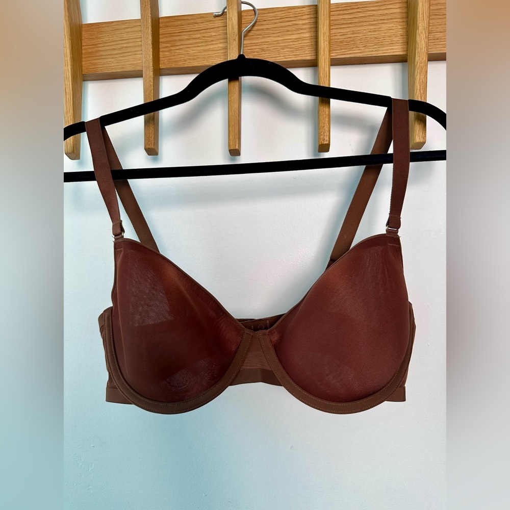 CUUP The Demi Mesh Bra, Espresso